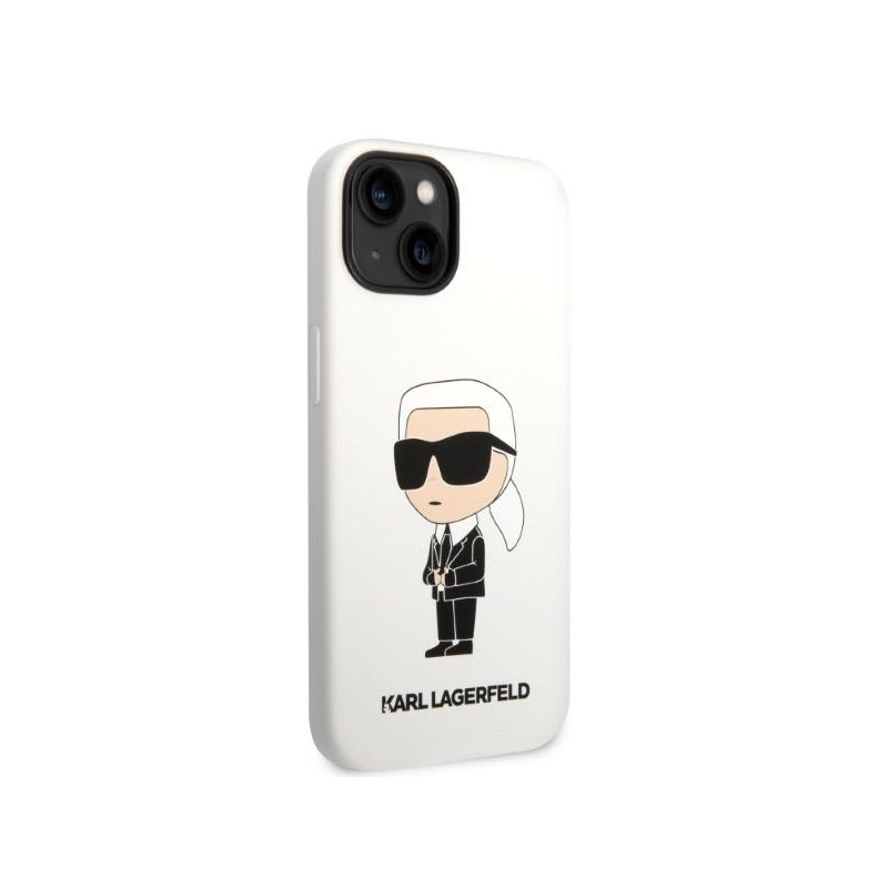 Karl Lagerfeld Silicone Ikonik dėklas iPhone 14 - baltas