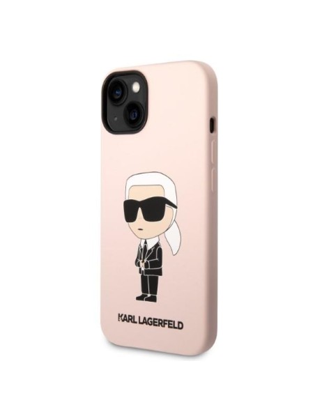Karl Lagerfeld Silicone Ikonik MagSafe dėklas iPhone 14 Plus - rožinis Karl Lagerfeld Silicone Ikonik MagSafe dėklas iPhone 14 Plus - rožinis