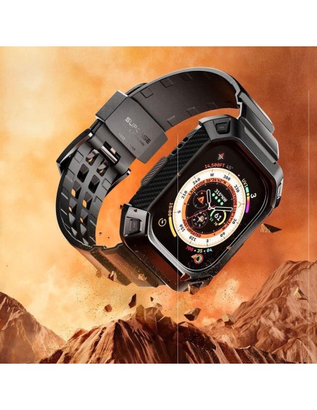 „Unicorn Beetle Pro“ lagaminų rinkinys ir grūdintas stiklas, skirtas „Apple Watch Ultra“ (49 mm) – juodas „Unicorn Beetle Pro“ lagaminų rinkinys ir grūdintas stiklas, skirtas „Apple Watch Ultra“ (49 mm) – juodas