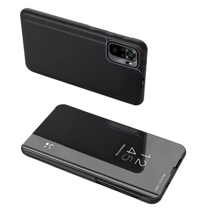 Clear View Case Xiaomi 13 dangtelis su atvartu, juodas Clear View Case Xiaomi 13 dangtelis su atvartu, juodas