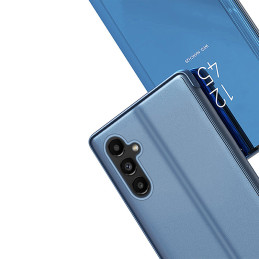 „Clear View“ dėklas, skirtas „Samsung Galaxy A54 5G“ su rožinės spalvos atvartu