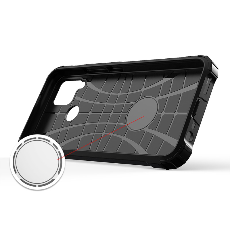 Hybrid Armor dėklas Realme 10 5G / Realme 9i 5G šarvuotas hibridinis dangtelis juodas