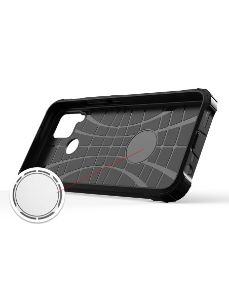 Hybrid Armor dėklas Realme 10 5G / Realme 9i 5G šarvuotas hibridinis dangtelis juodas Hybrid Armor dėklas Realme 10 5G / Realme 9i 5G šarvuotas hibridinis dangtelis juodas