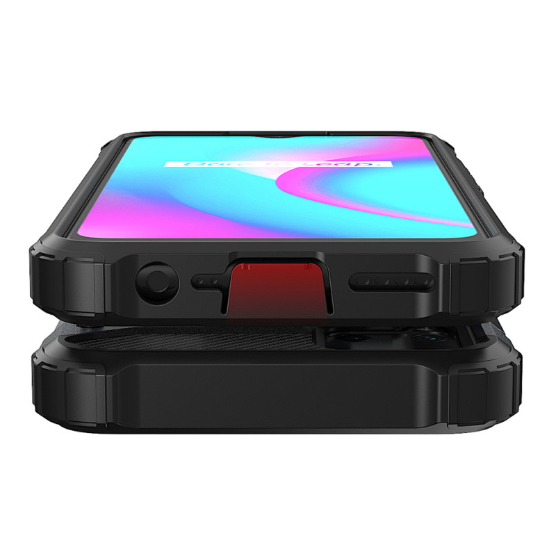 Hybrid Armor dėklas Realme 10 5G / Realme 9i 5G šarvuotas hibridinis dangtelis juodas