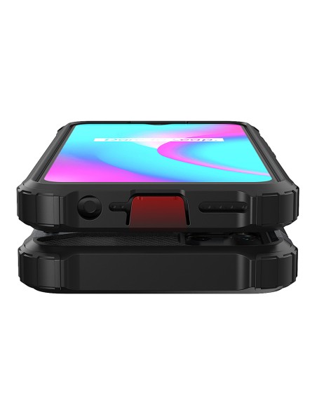 Hybrid Armor dėklas Realme 10 5G / Realme 9i 5G šarvuotas hibridinis dangtelis juodas Hybrid Armor dėklas Realme 10 5G / Realme 9i 5G šarvuotas hibridinis dangtelis juodas