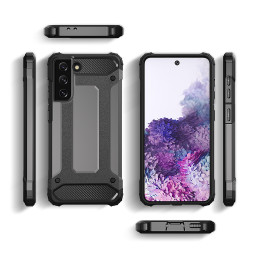 Hybrid Armor dėklas Samsung Galaxy S23 Ultra šarvuotas hibridinis dangtelis juodas