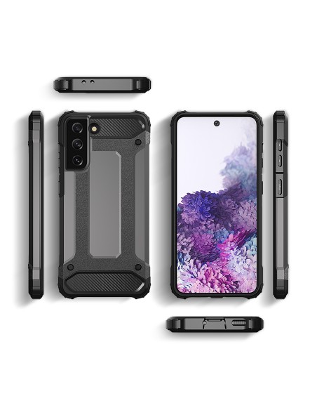 Hybrid Armor dėklas, skirtas Samsung Galaxy S23 šarvuotam hibridiniam dangteliui mėlynos spalvos