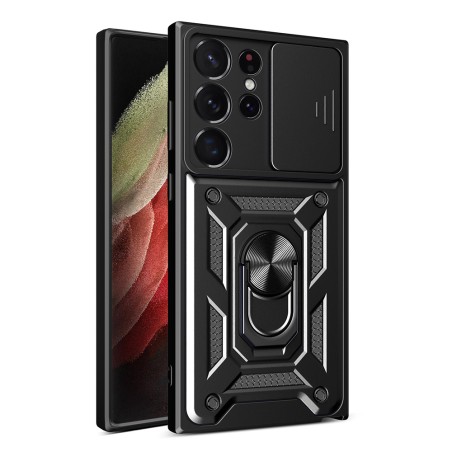 Hybrid Armor Camshield Dėklas, skirtas Samsung Galaxy S23 Ultra Armored Dangtelis su fotoaparato apsauga juodas Hybrid Armor Camshield Dėklas, skirtas Samsung Galaxy S23 Ultra Armored Dangtelis su fotoaparato apsauga juodas