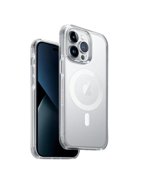 UNIQ Combat Magclick įkrovimo dėklas, skirtas iPhone 14 Pro Max - skaidrus UNIQ Combat Magclick įkrovimo dėklas, skirtas iPhone 14 Pro Max - skaidrus