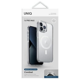 UNIQ Combat Magclick įkrovimo dėklas, skirtas iPhone 14 Pro Max - skaidrus