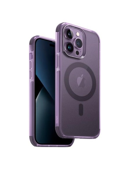 UNIQ Combat Magclick įkrovimo dėklas, skirtas iPhone 14 Pro Max - violetinė