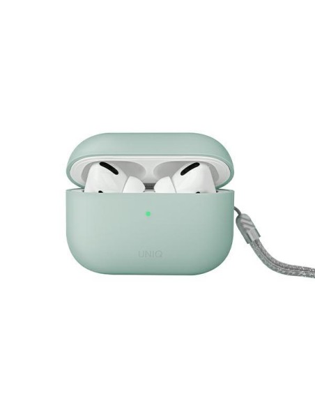 Uniq Lino dėklas, skirtas AirPods Pro 2 - mėtų Uniq Lino dėklas, skirtas AirPods Pro 2 - mėtų