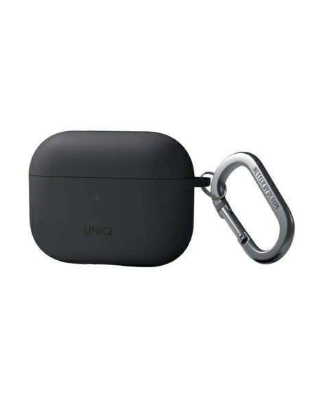 Uniq Nexo dėklas, skirtas AirPods Pro 2 + ausų kabliukai - pilka Uniq Nexo dėklas, skirtas AirPods Pro 2 + ausų kabliukai - pilka
