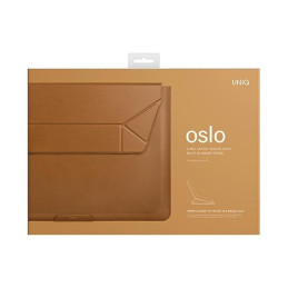 UNIQ Oslo dėklas 14" nešiojamam kompiuteriui - rudas