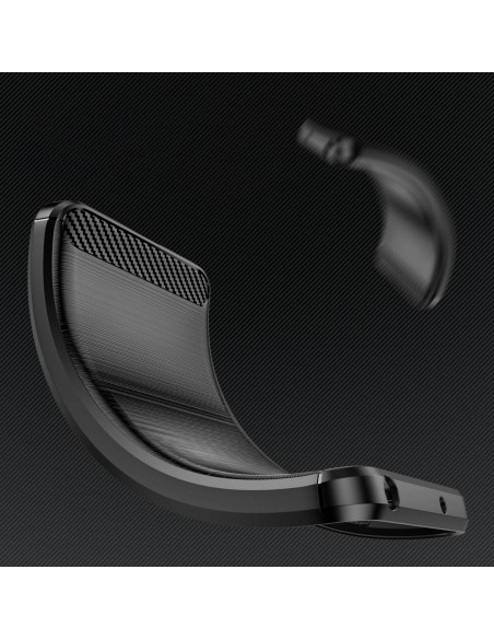 Carbon Case dėklas Xiaomi 13 Pro lankstus silikoninis anglies dangtelis juodas