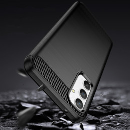 Carbon Case dėklas skirtas Realme 10 Pro lankstus silikoninis anglies dangtelis juodas