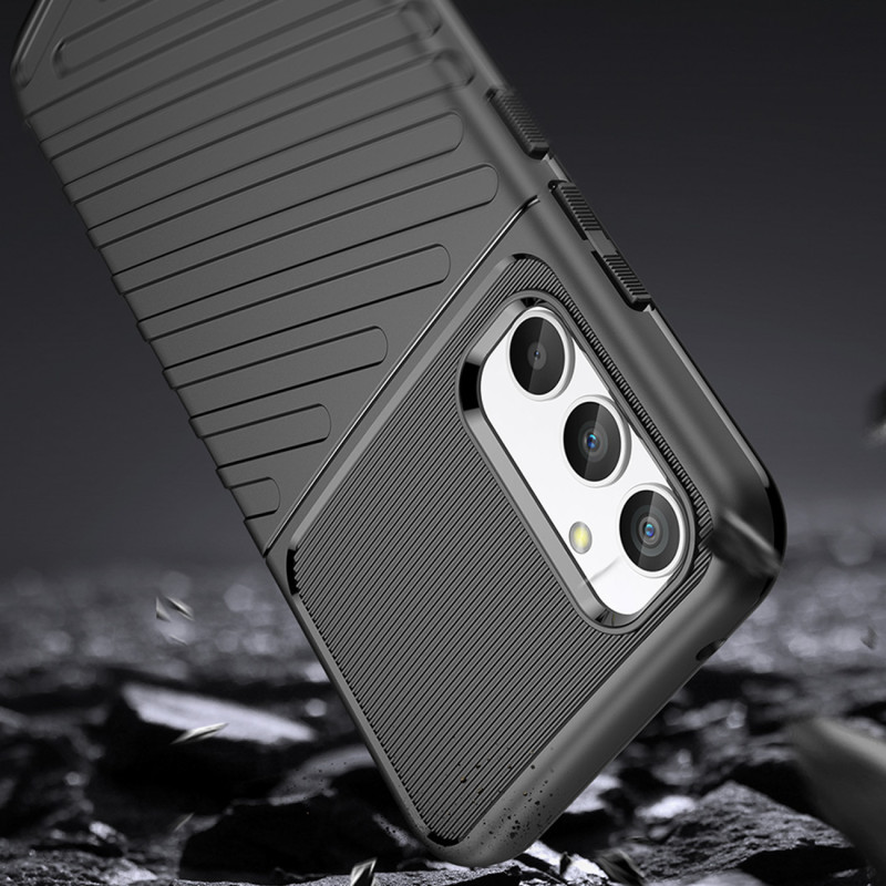 Thunder Case dėklas Samsung Galaxy A34 5G silikoniniu šarvuotu dangteliu juodas