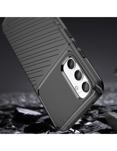 Thunder Case dėklas Samsung Galaxy A34 5G silikoniniu šarvuotu dangteliu juodas