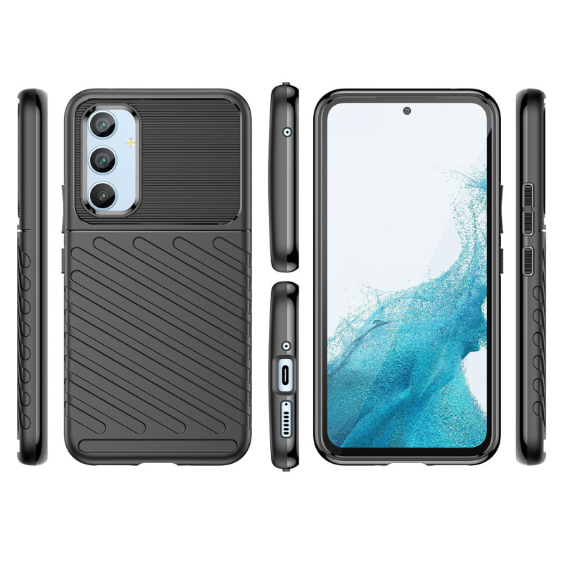 Thunder Case dėklas Samsung Galaxy A54 5G silikoniniu šarvuotu dangteliu juodas