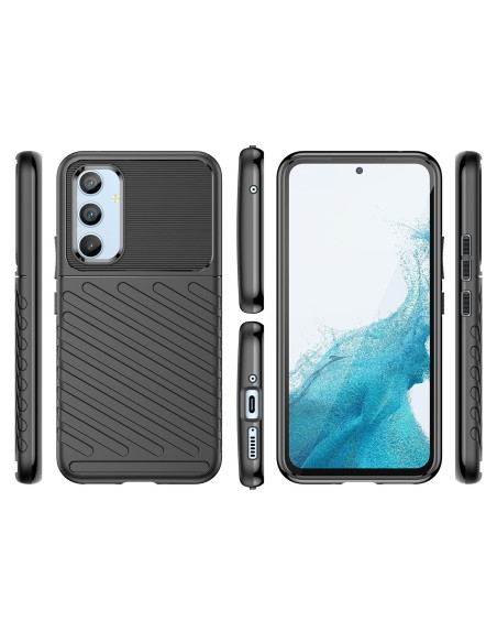 Thunder Case dėklas Samsung Galaxy A54 5G silikoniniu šarvuotu dangteliu juodas