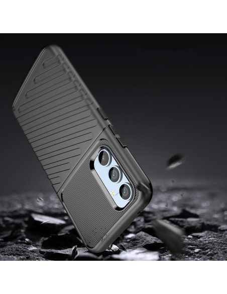 Thunder Case dėklas Samsung Galaxy A54 5G silikoniniu šarvuotu dangteliu juodas