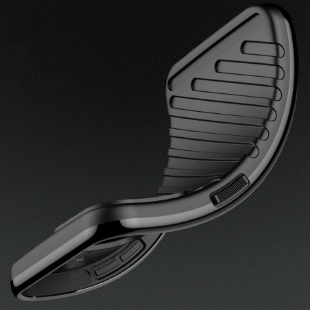 Thunder Case dėklas Motorola Moto G62 5G silikoniniu šarvuotu dangteliu juodas