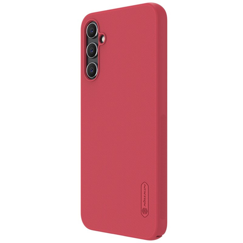 Kietas Samsung Galaxy A34 5G Nillkin Super Frosted Shield dėklas – raudonas