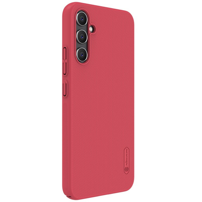 Kietas Samsung Galaxy A34 5G Nillkin Super Frosted Shield dėklas – raudonas