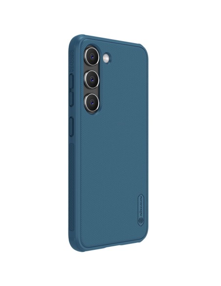 Nillkin Super Frosted Shield Pro dėklas Samsung Galaxy S23+ šarvuotas dangtelis + telefono stovas mėlynas Nillkin Super Frosted Shield Pro dėklas Samsung Galaxy S23+ šarvuotas dangtelis + telefono stovas mėlynas