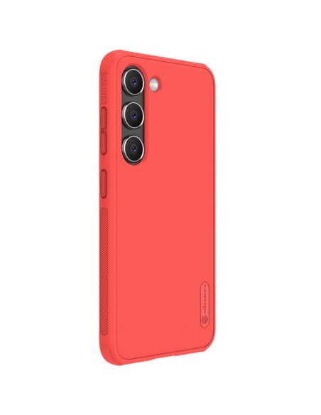 Nillkin Super Frosted Shield Pro dėklas Samsung Galaxy S23+ šarvuotas dangtelis + telefono stovas raudonas Nillkin Super Frosted Shield Pro dėklas Samsung Galaxy S23+ šarvuotas dangtelis + telefono stovas raudonas
