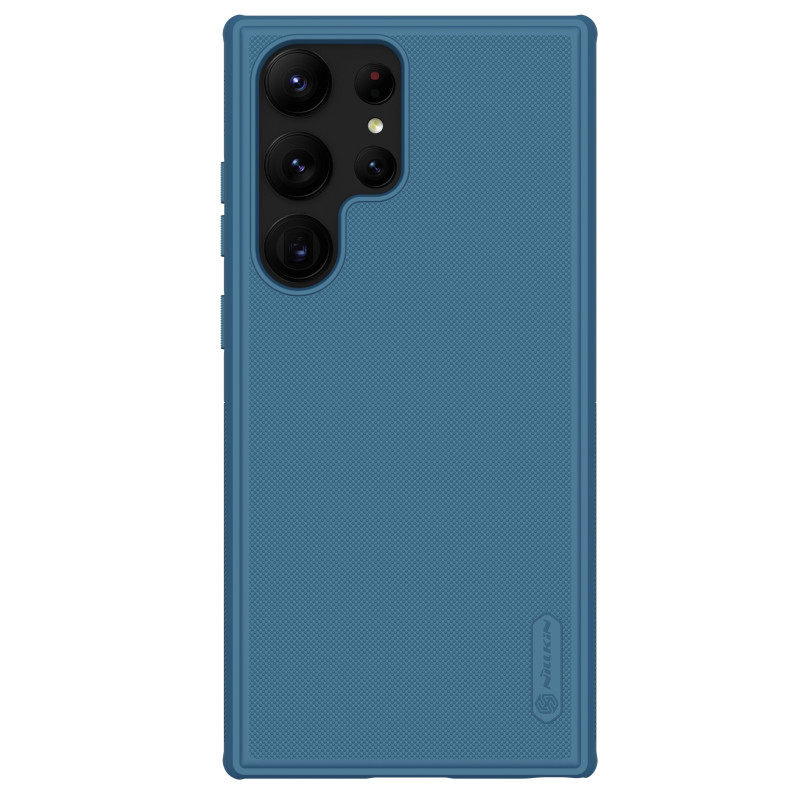 Nillkin Super Frosted Shield Pro dėklas Samsung Galaxy S23 Ultra šarvuotas dangtelis + telefono stovas mėlynas Nillkin Super Frosted Shield Pro dėklas Samsung Galaxy S23 Ultra šarvuotas dangtelis + telefono stovas mėlynas