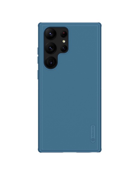 Nillkin Super Frosted Shield Pro dėklas Samsung Galaxy S23 Ultra šarvuotas dangtelis + telefono stovas mėlynas Nillkin Super Frosted Shield Pro dėklas Samsung Galaxy S23 Ultra šarvuotas dangtelis + telefono stovas mėlynas