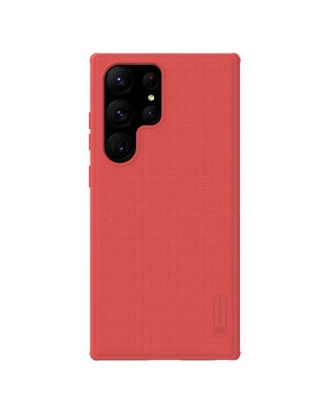 Nillkin Super Frosted Shield Pro dėklas Samsung Galaxy S23 Ultra šarvuotas dangtelis + telefono stovas raudonas Nillkin Super Frosted Shield Pro dėklas Samsung Galaxy S23 Ultra šarvuotas dangtelis + telefono stovas raudonas