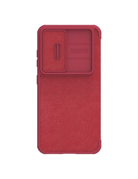 Nillkin Qin Leather Pro Case Dėklas, skirtas Samsung Galaxy S23+ Dangtelis su apverčiama fotoaparato apsauga raudona Nillkin Qin Leather Pro Case Dėklas, skirtas Samsung Galaxy S23+ Dangtelis su apverčiama fotoaparato apsauga raudona