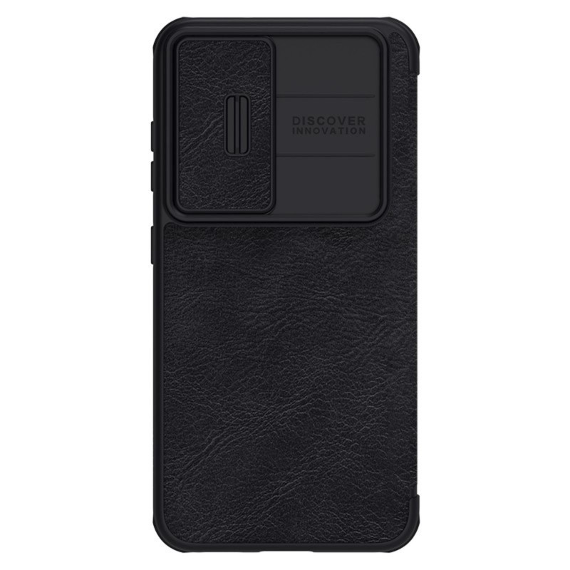 Nillkin Qin Leather Pro Case Dėklas, skirtas Samsung Galaxy S23+ Dangtelis su apverčiama fotoaparato apsauga juoda Nillkin Qin Leather Pro Case Dėklas, skirtas Samsung Galaxy S23+ Dangtelis su apverčiama fotoaparato apsauga juoda