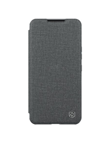 Nillkin Qin Cloth Pro Case dėklas, skirtas Samsung Galaxy S23+ dangteliu su atvartu, pilkos spalvos Nillkin Qin Cloth Pro Case dėklas, skirtas Samsung Galaxy S23+ dangteliu su atvartu, pilkos spalvos