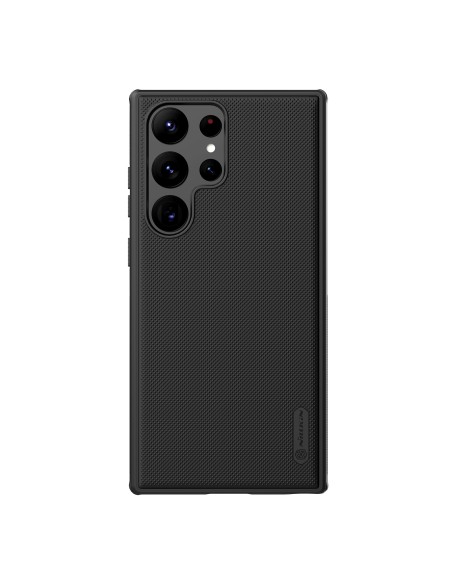 Nillkin Super Frosted Shield Pro magnetinis dėklas, skirtas Samsung Galaxy S23 Ultra su MagSafe šarvuotu dangteliu juodu