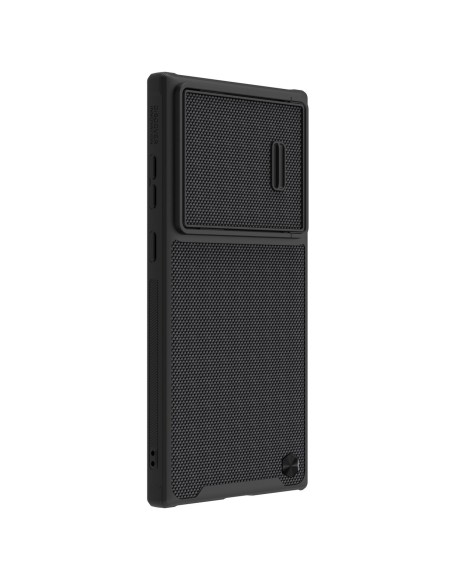Nillkin Textured S Case Samsung Galaxy S22 Ultra šarvuotas dangtelis su juodu fotoaparato dangteliu