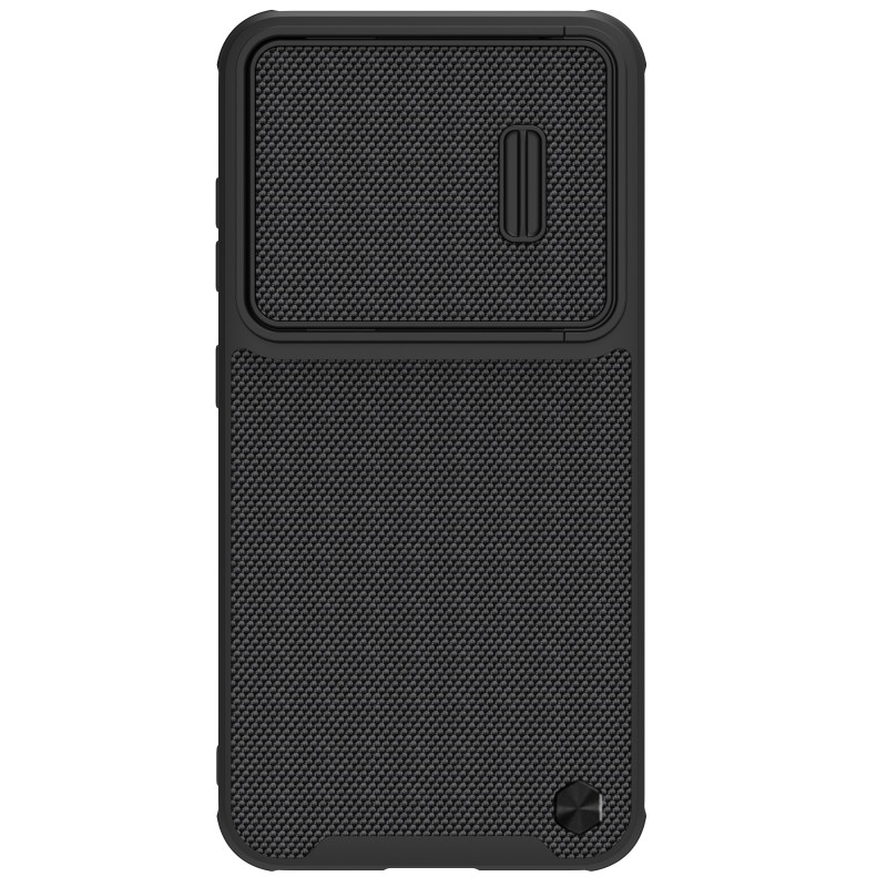 Nillkin Textured S Case Samsung Galaxy S23+ šarvuotas dangtelis su juodu fotoaparato dangteliu