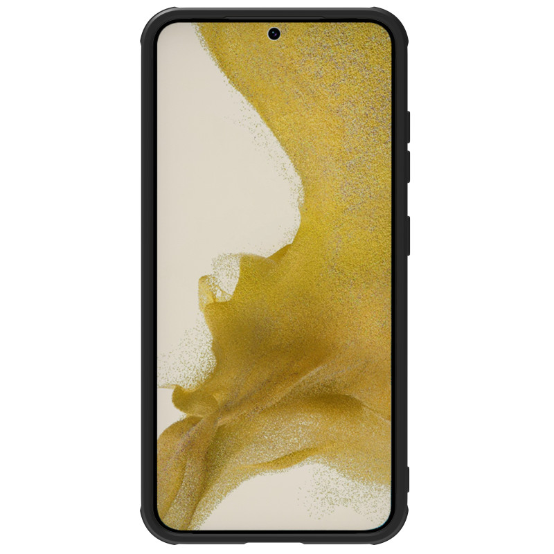 Nillkin Textured S Case Samsung Galaxy S23+ šarvuotas dangtelis su juodu fotoaparato dangteliu