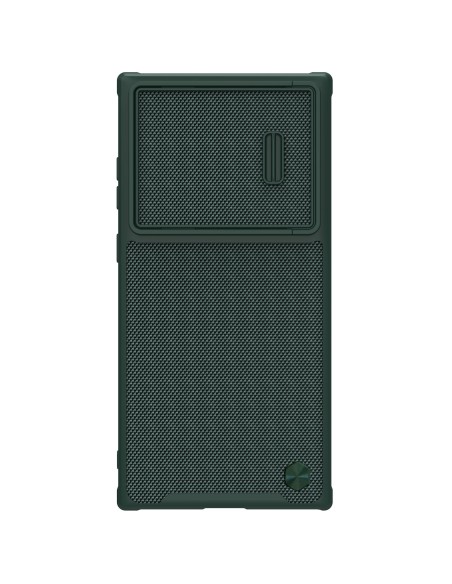 Nillkin Textured S Case Samsung Galaxy S23 Ultra šarvuotas dangtelis su žalios spalvos fotoaparato dangteliu Nillkin Textured S Case Samsung Galaxy S23 Ultra šarvuotas dangtelis su žalios spalvos fotoaparato dangteliu