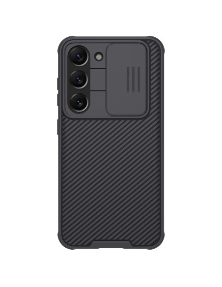 Nillkin CamShield Pro dėklas, skirtas Samsung Galaxy S23, dangtelis su fotoaparato dangteliu, juodas Nillkin CamShield Pro dėklas, skirtas Samsung Galaxy S23, dangtelis su fotoaparato dangteliu, juodas