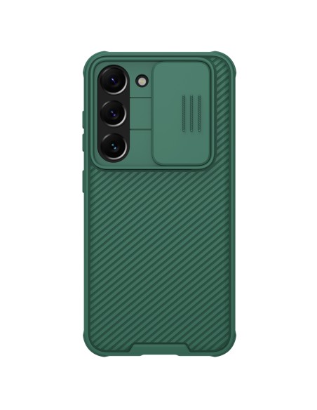 Nillkin CamShield Pro dėklas, skirtas Samsung Galaxy S23+, dangtelis su fotoaparato dangteliu, žalias Nillkin CamShield Pro dėklas, skirtas Samsung Galaxy S23+, dangtelis su fotoaparato dangteliu, žalias