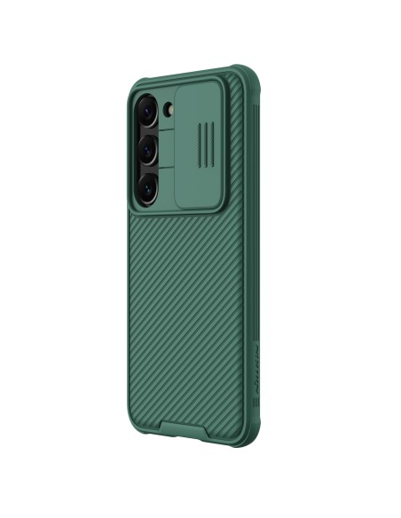 Nillkin CamShield Pro dėklas, skirtas Samsung Galaxy S23+, dangtelis su fotoaparato dangteliu, žalias Nillkin CamShield Pro dėklas, skirtas Samsung Galaxy S23+, dangtelis su fotoaparato dangteliu, žalias