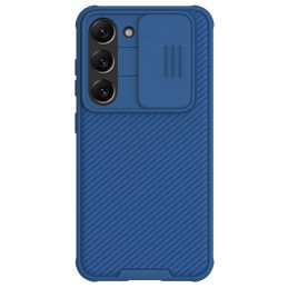 Nillkin CamShield Pro dėklas, skirtas Samsung Galaxy S23+, dangtelis su fotoaparato dangteliu, mėlynas