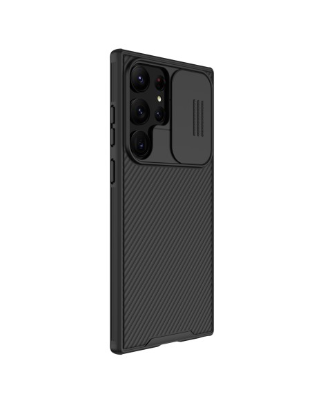 Nillkin CamShield Pro dėklas, skirtas Samsung Galaxy S23 Ultra, dangtelis su fotoaparato dangteliu, juodas Nillkin CamShield Pro dėklas, skirtas Samsung Galaxy S23 Ultra, dangtelis su fotoaparato dangteliu, juodas