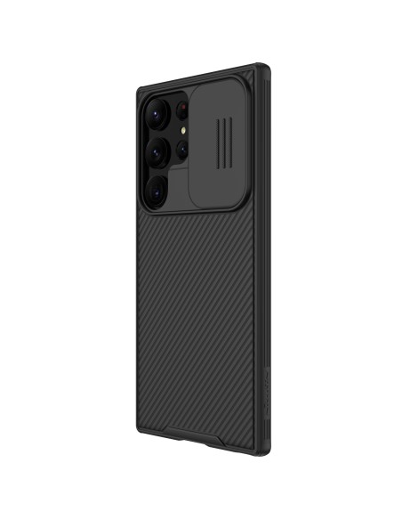Nillkin CamShield Pro dėklas, skirtas Samsung Galaxy S23 Ultra, dangtelis su fotoaparato dangteliu, juodas Nillkin CamShield Pro dėklas, skirtas Samsung Galaxy S23 Ultra, dangtelis su fotoaparato dangteliu, juodas