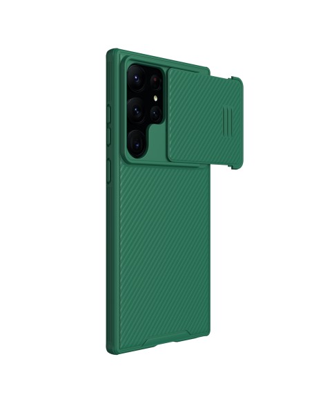 Nillkin CamShield S dėklas Samsung Galaxy S23 Ultra Armored Cover Camera Protector Protector Green