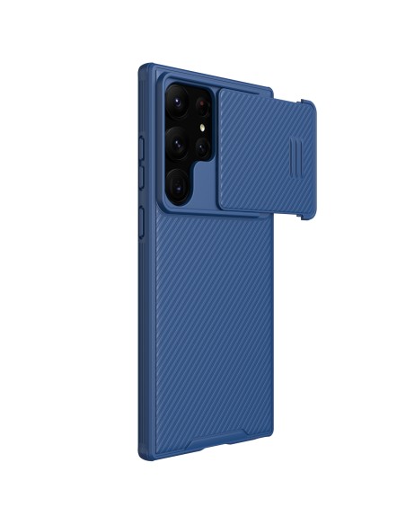 Nillkin CamShield S dėklas Samsung Galaxy S23 Ultra Armored Cover Camera Protector Blue Nillkin CamShield S dėklas Samsung Galaxy S23 Ultra Armored Cover Camera Protector Blue