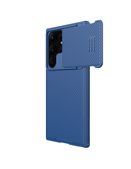 Nillkin CamShield S dėklas Samsung Galaxy S23 Ultra Armored Cover Camera Protector Blue Nillkin CamShield S dėklas Samsung Galaxy S23 Ultra Armored Cover Camera Protector Blue